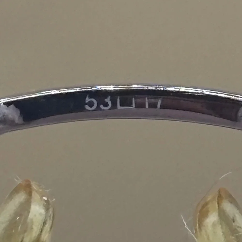 Elle Gunmetal Oval Eyeglasses Frames 53-17-135 Y2K Office Siren Aesthetic